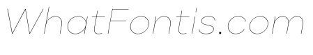 Point Hairline Italic