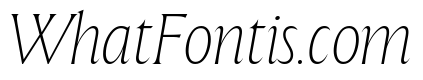 The Henston Thin Italic