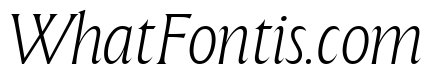 The Henston Extra Light Italic