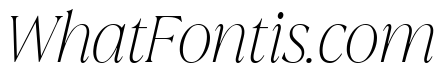 La Mericana Condensed Thin Italic