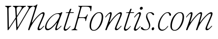 Differently Thin Italic