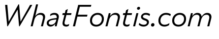 Novantique Sans Light Italic