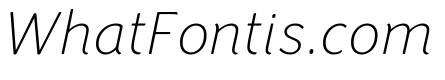 Congenial Thin Italic