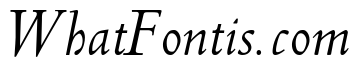 Metropolitan Regular Italic