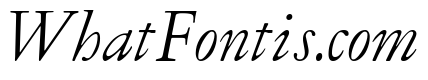 Garamont Display Regular Italic