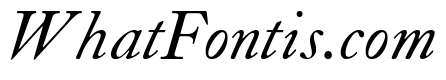 Caslon Long Regular Italic
