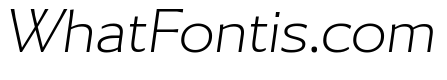 Collier Sans Wide Hairline Italic