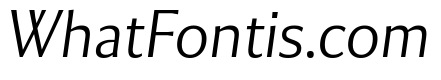 Collier Sans Thin Italic