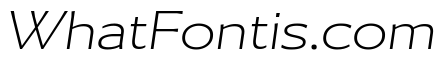 Collier Sans Extra Wide Hairline Italic