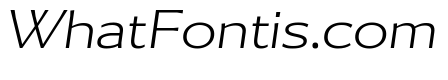 Collier Sans Extra Wide Extra Thin Italic