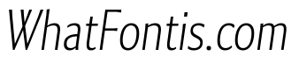 Collier Sans Extra Condensed Hairline Italic