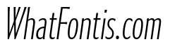Collier Sans Extra Compressed Hairline Italic