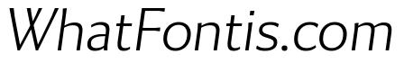 Collier Sans Extended Extra Thin Italic