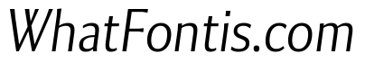 Collier Sans Condensed Thin Italic