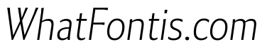Collier Sans Condensed Hairline Italic