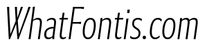 Collier Sans Compressed Hairline Italic