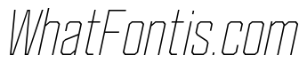 Cutmark Narrow Thin Italic