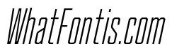 Cutmark Condensed Extra Light Italic