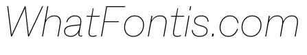 IvyGothic Thin Italic