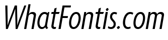 Agenda One Extra Condensed Regular Italic
