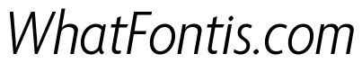Agenda One Condensed Light Italic