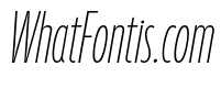 Agenda One Compressed Thin Italic