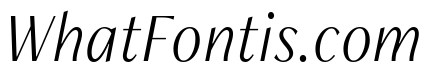 Freight Neo Condensed Light Italic