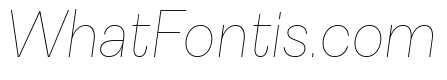 Astrid Grotesk Ultra Light Italic