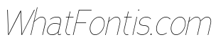 Adrianna Condensed Ultra Light Italic
