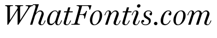 Miller Daily One Regular Italic