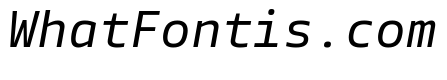 Tonos Mono Regular Italic