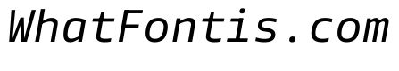 Tonos Mono Italic