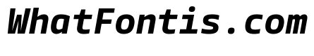 Tonos Mono Bold Italic