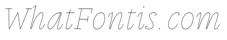 Gauthier Thin Italic