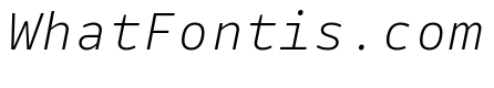 Drive Mono Extra Light Italic