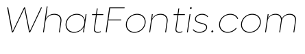Lufga Thin Italic