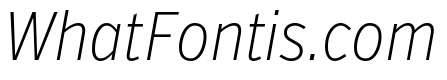 Verb Extra Condensed Extra Light Italic