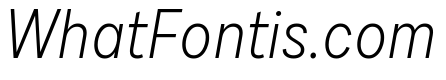 Draft Narrow Light Italic