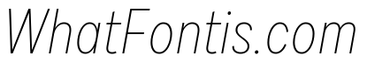 Draft Condensed Thin Italic