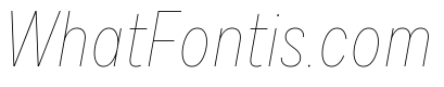 Draft Condensed Hairline Italic