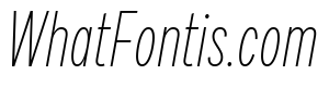 Draft Compressed Thin Italic