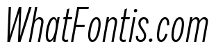 Draft Compressed Light Italic