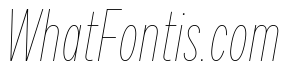 Draft Compressed Hairline Italic