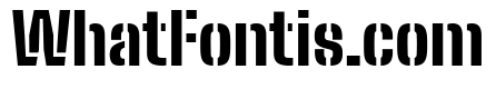 Big Shoulders Stencil Text Black