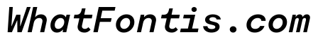 Moderat Mono Semi Bold Italic