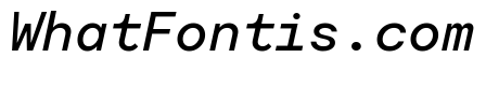 Moderat Mono Medium Italic