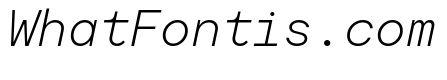 Moderat Mono Extra Light Italic