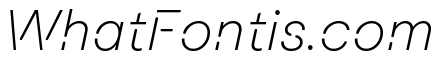 Macan Stencil Extra Light Italic