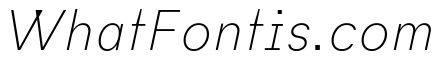 Habitas Thin Italic