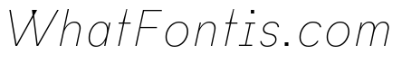 Habitas Hairline Italic